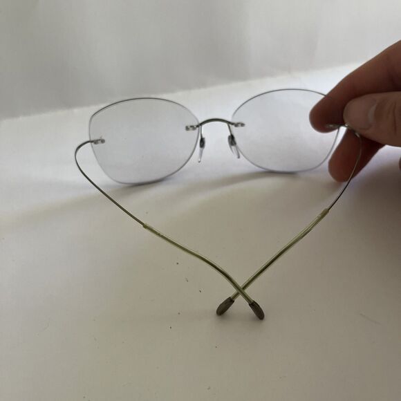 Silhouette Eyeglasses Rimless Designer Frames Only Grey 51-17-140 - Picture 5 of 5
